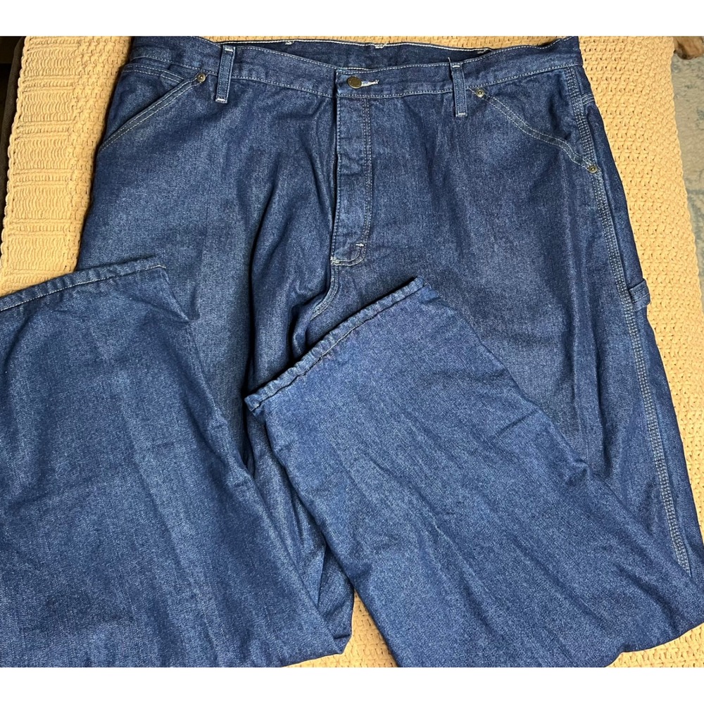 Wrangler Mens Insulated Lined Denim‎ Carpenter Jeans 40x32 Blue Workwear Durable
